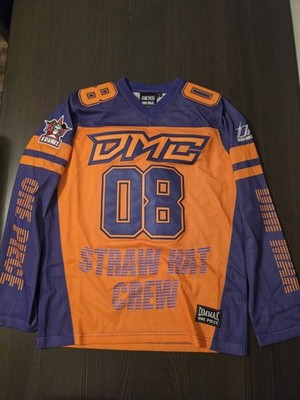 Dim Mak x One Peice Franky Hockey Jersey Embroidered Orange/Purple Size Medium