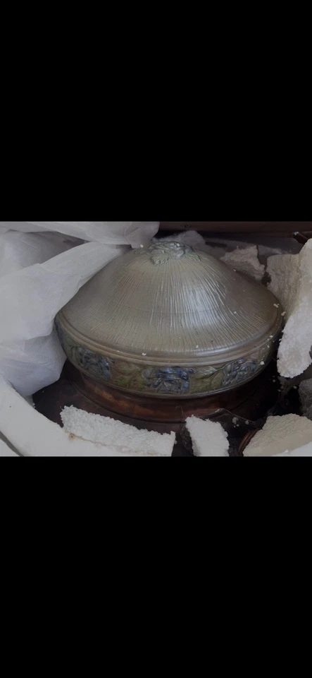 Lámpara de araña antigua de plata victoriana de los años 20 Foto 4 de 4