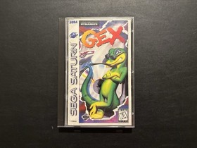 Gex (Sega Saturn, 1996) CIB Complete with Reg Card Tested Works Authentic