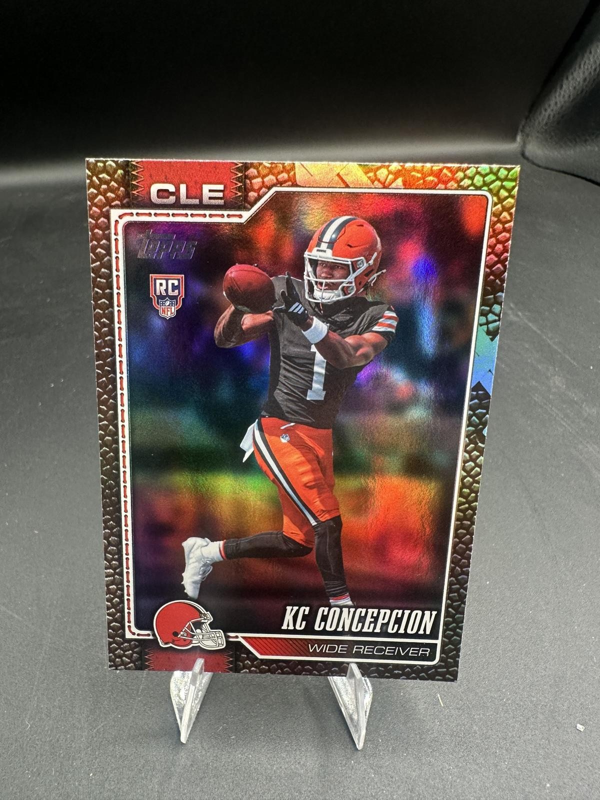 2026 Topps Flagship #323 KC Concepcion Football Leather Foil