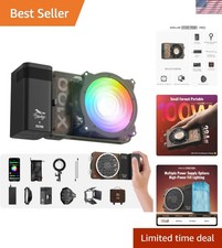 MOLUS X100 Pro Video Light - Three Charging Options for Uninterrupted Power