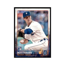 Buck Farmer Rookie 2015 Topps #193 Baseball Cards Baseball Card NM. rookie card picture