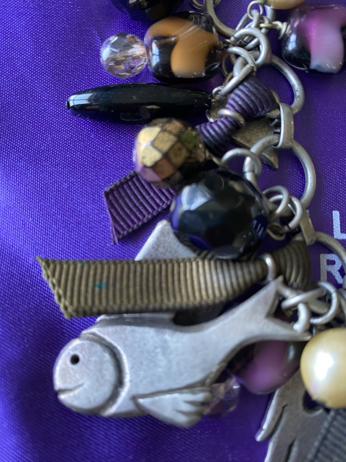 PHILIPPE FERRANDIS Signed Silver Multi-Charm & Be… - image 7