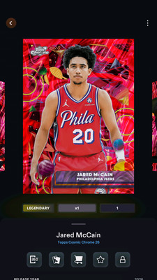 [DIGITAL] Topps NBA Collect Cosmic LEGENDARY Jared McCain Red Flare Base /5