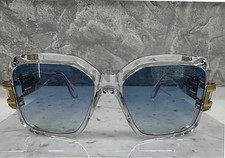 Sunglasses Cazal 623/3 065 57 16 140 Crystal Gold Blue gradient Lens New