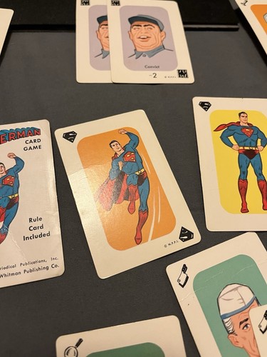 1966 1967 Whitman Superman Set Card Playing Batman Header Joker Catwoman 🔥 1940 - Picture 11 of 21