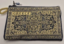Vintage Design Turkish Rug Design Coin Purse - Handcrafted Elegance with Zipper