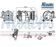 Compressor, Air Conditioning **FIRST FIT** NISSENS 891019
