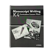 Abeka K4 Manuscript Writing Curriculum Daily Lesson Plans (Lessons 1-167)