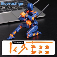 3D-Printed Movable Multi-Jointed Dummy Action Figures Robot Model Toys for Gift