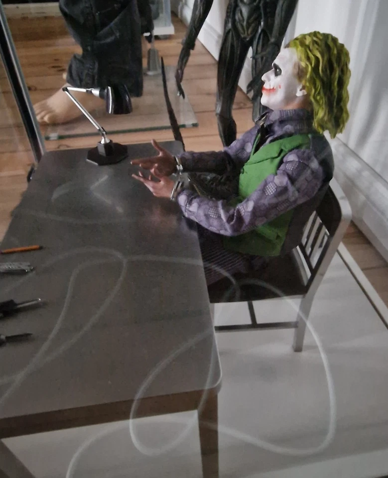 Joker No Hot Toys Custom Rooted Head Sculpt The Dark Knight - Bild 3 von 3