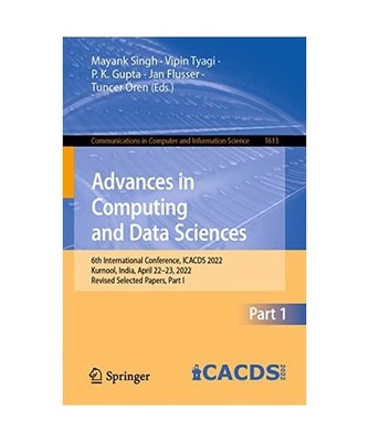 Advances in Computing and Data Sciences: 6th International Conference, ICACDS 20
