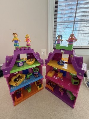 Large 2008-2012 Fisher-Price Little People Happy Sounds Home & Mega Bloks Lot