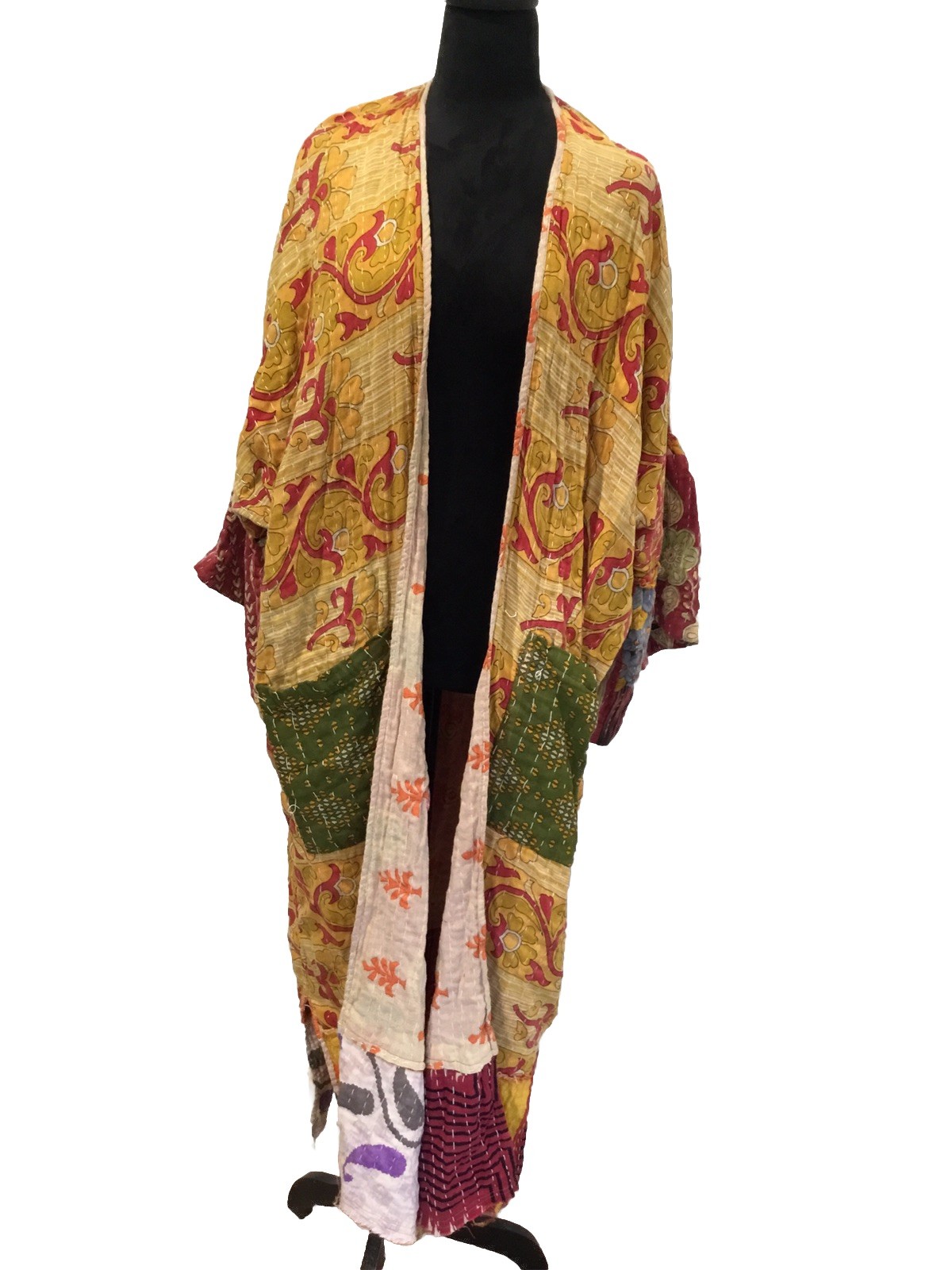 reversible kantha quilt patchwork One size  Bohem… - image 7