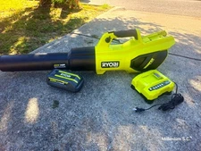Ryobi 40V HP Whisper 190 MPH 730 CFM Cordless Battery Jet Fan Blower, W/Battery