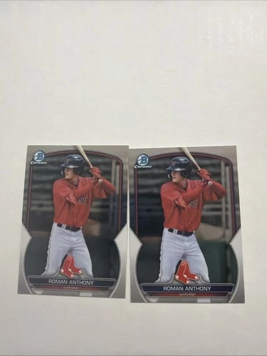 2023 Bowman Draft Chrome Roman Anthony #BDC-112 (RC) 2 Card Prospect Lot