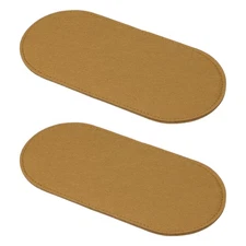 2 Pcs Felt Base Shaper 10x5 Inch, Bag Bottom Shaper Pad Oval Brown