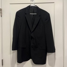 Hugo Boss Mens The Hour Sharp5 Blazer Jacket Black 42R Travel Crease Resistant
