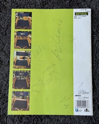 Spice Girls Sticker Book Signed Autographed 4 Girls National Lottery 27 May 1998