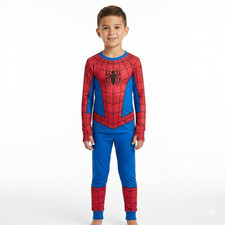 Cuddl Duds Spider-Man Warm Underwear Set Boys Thermal Base Layer NWT
