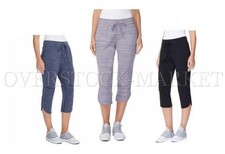 NEW WOMENS 32 DEGREE COOL SOFT FLEECE LIGHTWEIGHT CAPRI PANT  VARIETY SZ/CLRS