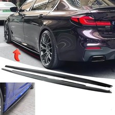 Fit For Bmw 5 Series G30 M550i M5 Gloss Blk Side Skirt Extension Splitter 17-23 Fit For Bmw 5 Series G30 M550i M5 Gloss Blk Side Skirt Extension Splitter 17-23