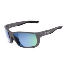 Klim Injector Sunglasses - Matte Gray Smoke Blue Mirror Premium Eyewear