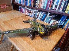 NICE VINTAGE MARX 1940 TIN LITHO WIND UP MILITARY TWO ENGINE BOMBER AIRPLANE