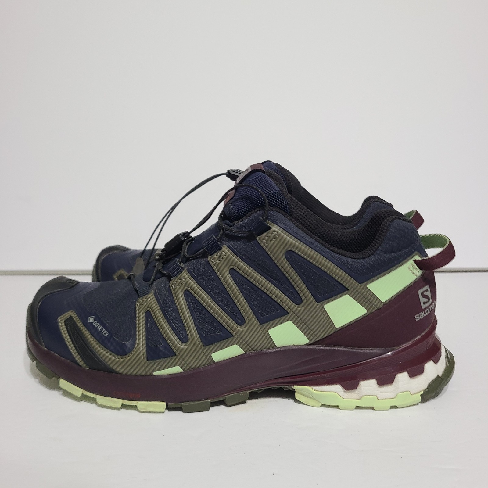 Scarpe da donna B42 Salomon Blu XA Pro 3D V8 Gore tex Trail Hiking taglia 6 5