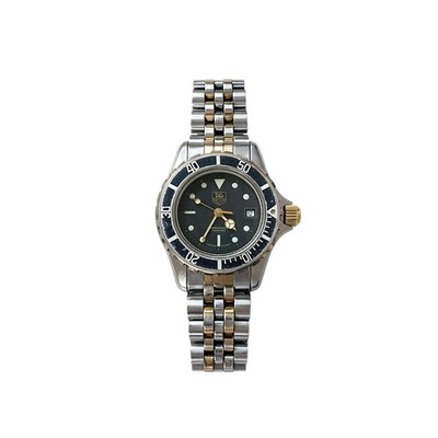 TAG Heuer (Swiss) Professional 200 Meters, Two-Tone Quartz Diver, Mid-1990s
