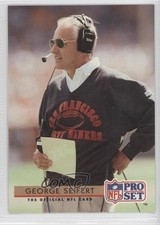 1992 Pro Set Mobil FACT George Seifert #324 0s1