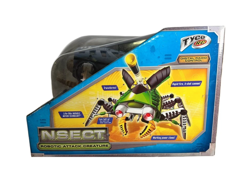 Tyco R/C N.S.E.C.T. 💥 Robotic Attack Creature 🪲 Digital RC Toy 2006 NIB 🔋 - Image 3 of 4