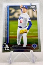 2025 Topps Chrome Roki Sasaki Base Rookie Card #217 - Dodgers
