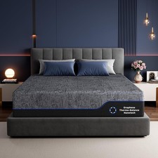 10/12" Queen  King Memory Foam Mattress, Medium-Firm with Cooling Gel for Sleep