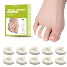 44-Pack Foam Toe Separators Soft Breathable Toe Spacers for Women, Help A...
