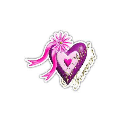 Valentine Day Heart Vinyl Stickers Durable Waterproof Decal Laptop Water Bottle