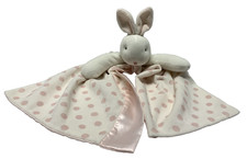 Carrots Bunnies By The Bay Security Plush Blanket Bunny Rabbit Pink Satin Dot