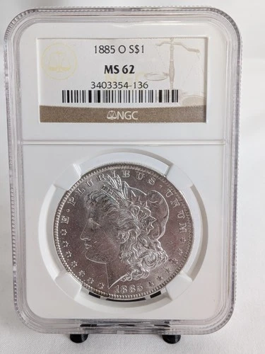 NGC Certified 1885-O MS 62 Morgan Silver Dollar