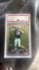 1998 Topps Finest Peyton Manning Rookie Card PSA 9 HOF. rookie card picture