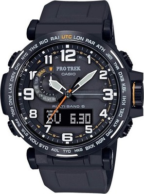 Casio Pro Trek Men's Triple Sensor Tough Solar Atomic Watch PRW-6600Y-1A9 New