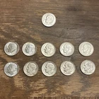 90% Silver Roosevelt Dimes Lot Of 10-Bonus Silver Proof Dime