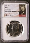 1964 Proof 50c Kennedy Silver Half Dollar NGC PF69