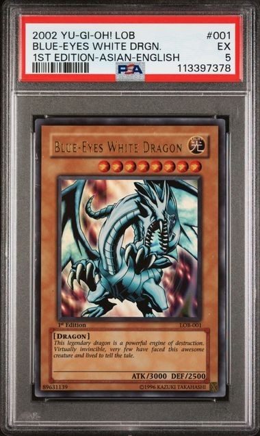 Blue-Eyes White Dragon LOB-001 The Legend of Blue Eyes White