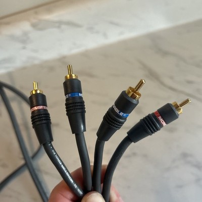 Monster Interlink 100 RCA Stereo Audio 2M Cable Standard Lot 2 