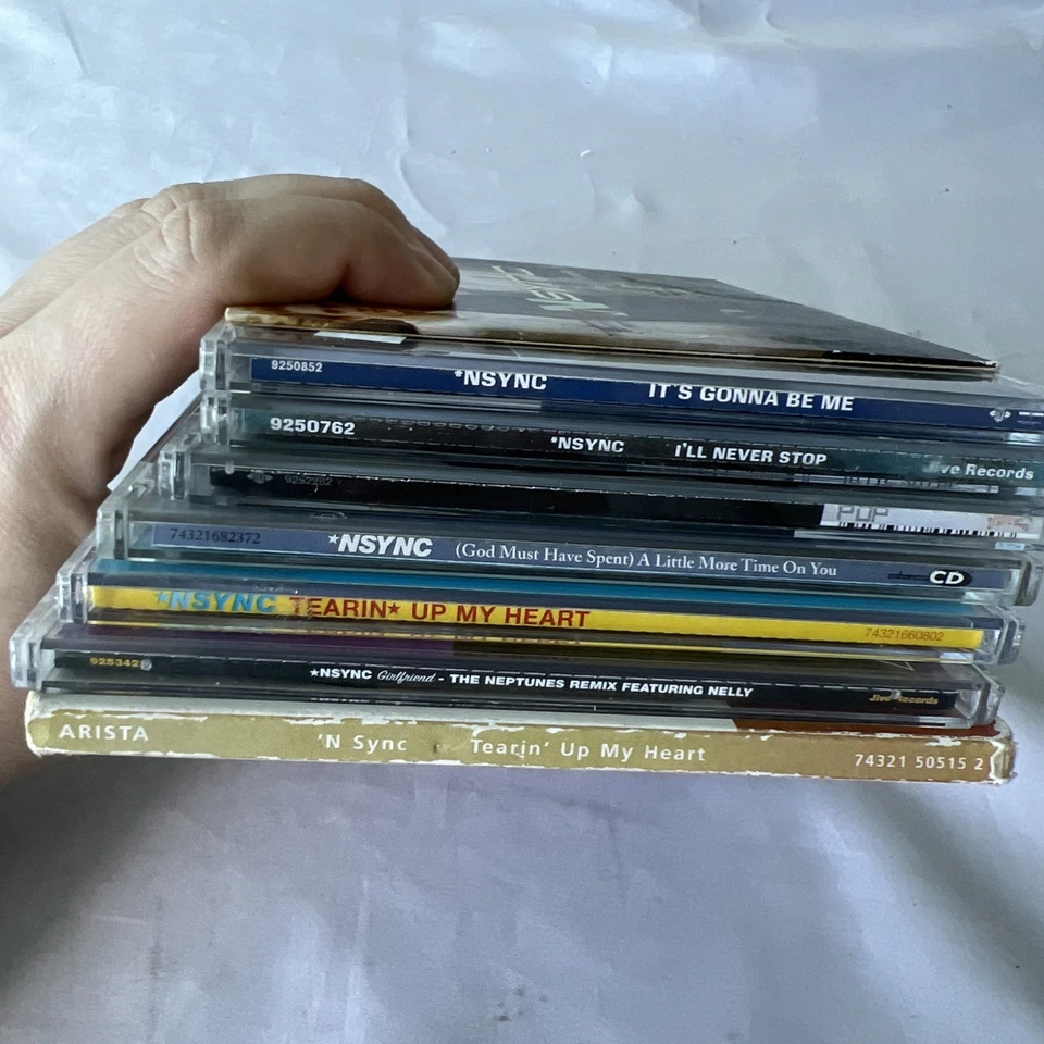 CD singles Nsync a granel x8 años 90 00 mercancía de música pop dance ediciones australianas Foto 3 de 4