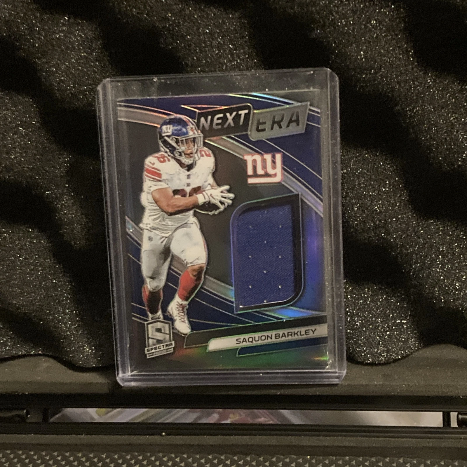 Saquon Barkley Panini Spectra Next ERA Relics #1 Blue