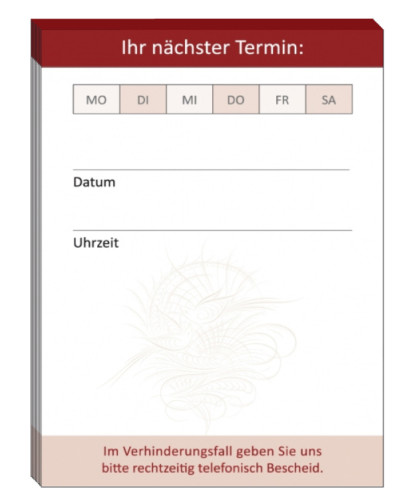20 x kleine Premium Terminblöcke mit je 50 Terminzettel