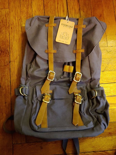 evervanz outdoor canvas backpack