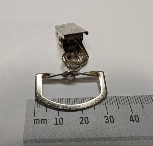 lanyard badge holder spring clip with D-ring swivel, Metal 25pcs - Picture 6 of 6