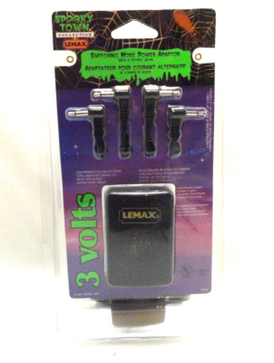 LEMAX SWITCHING MODE POWER ADAPTER 4 OUTPUT JACKS BLACK 